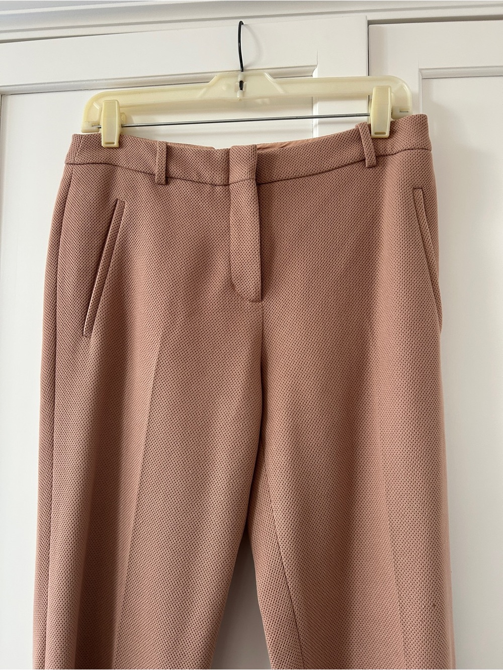 BCBGMaxAzria Dusty Blush Textured Trousers